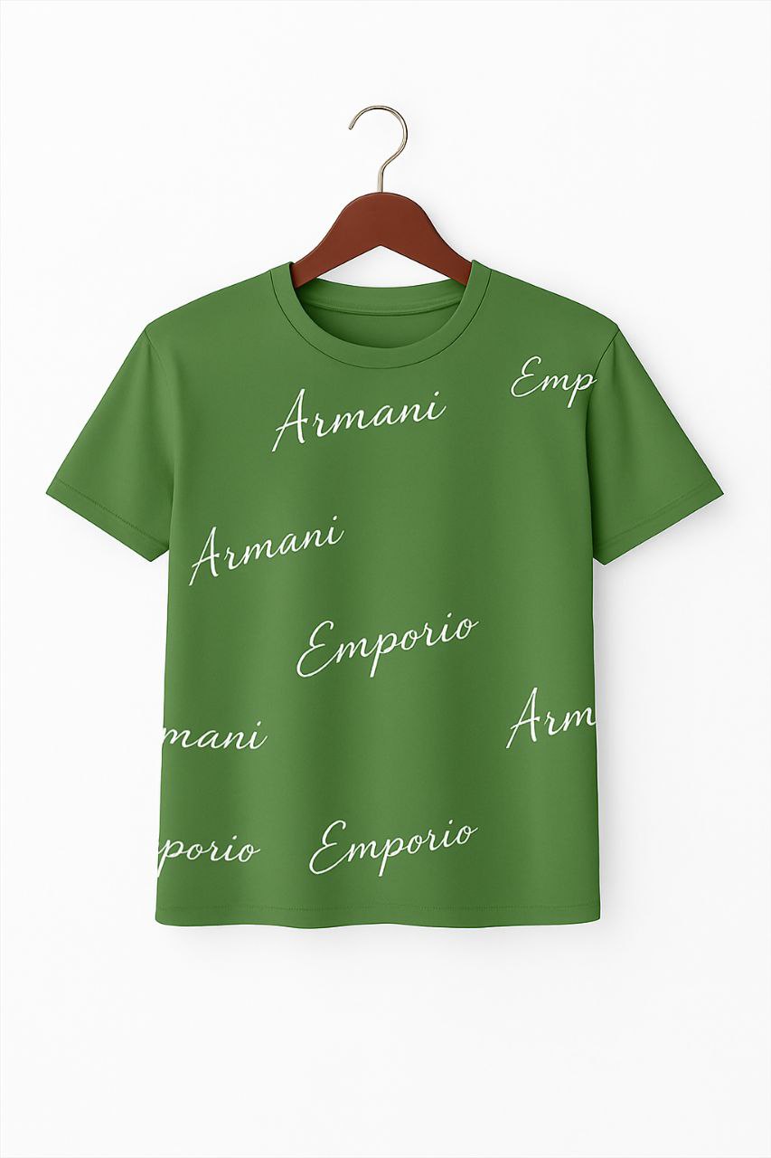 Kai Green Fabric Pic Mee Armani T-Shirt
