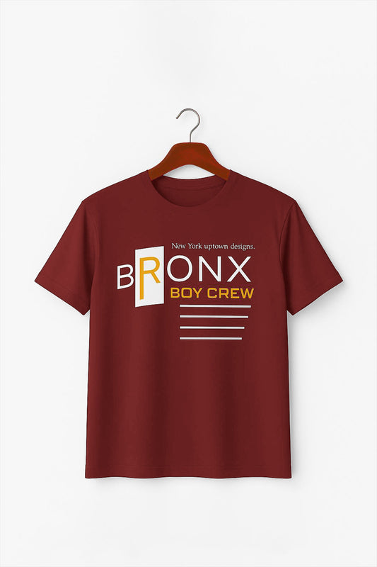 Mahroon Fabric Pic Mee Bronx T-Shirts