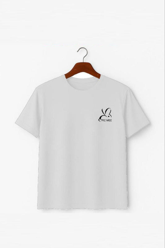 White  Fabric Pic Mee Men,s T-Shirt