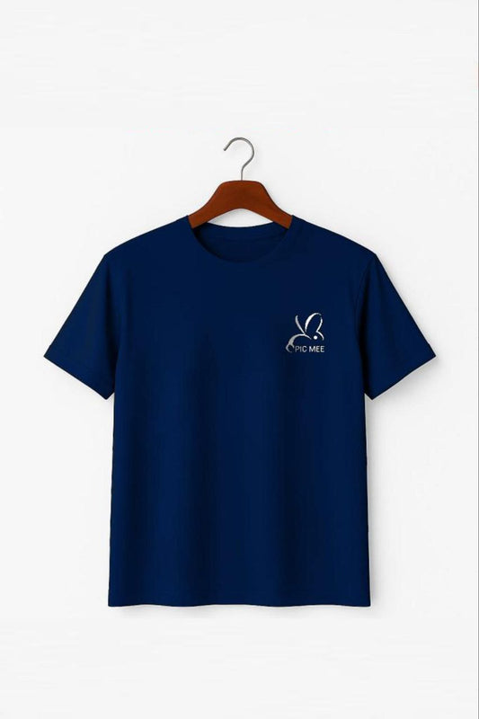 Blue  Fabric Pic Mee Men,s T-Shirt