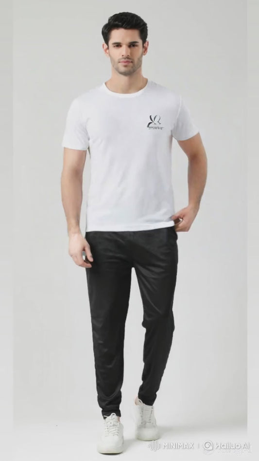 "Pic Mee Black or white  Track Suit – Casual Comfort with Stylish Chart Print"